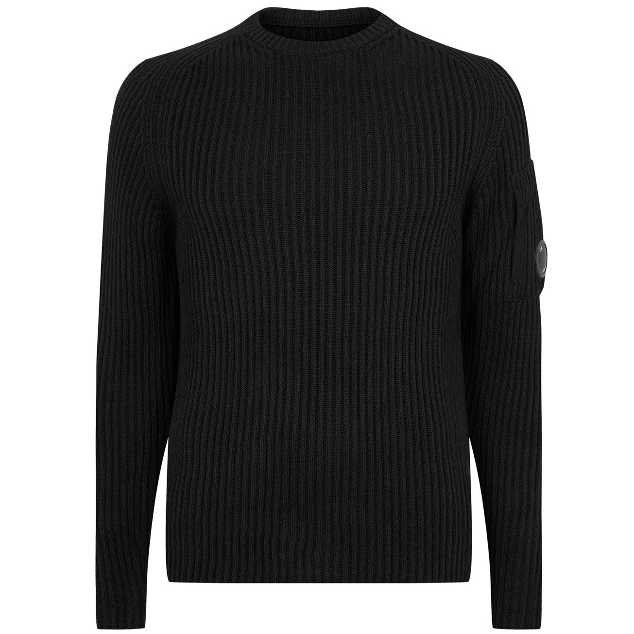 CP Company Black Merino Wool Lens Knit - DANYOUNGUK