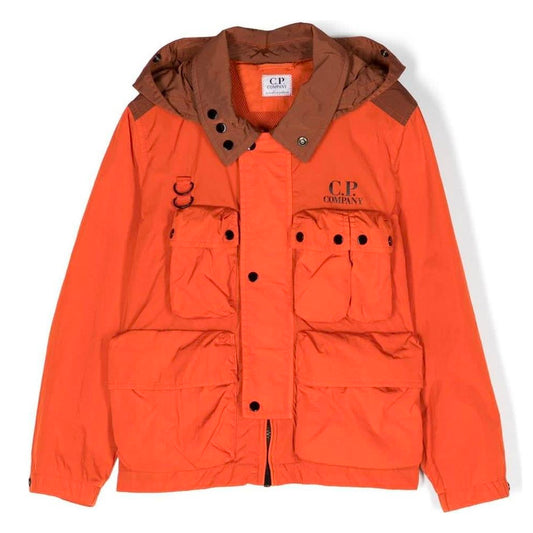 Kids CP Company Orange Chrome Goggle Jacket - DANYOUNGUK
