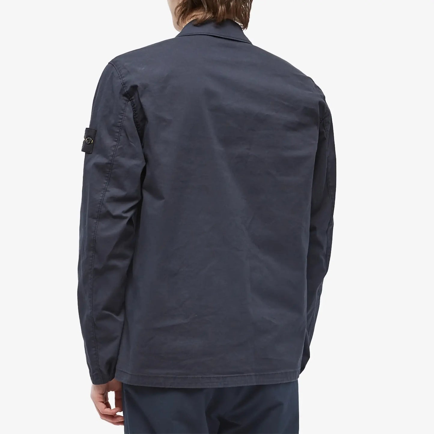 Stone Island Supima Cotton Twill Zip Overshirt - DANYOUNGUK