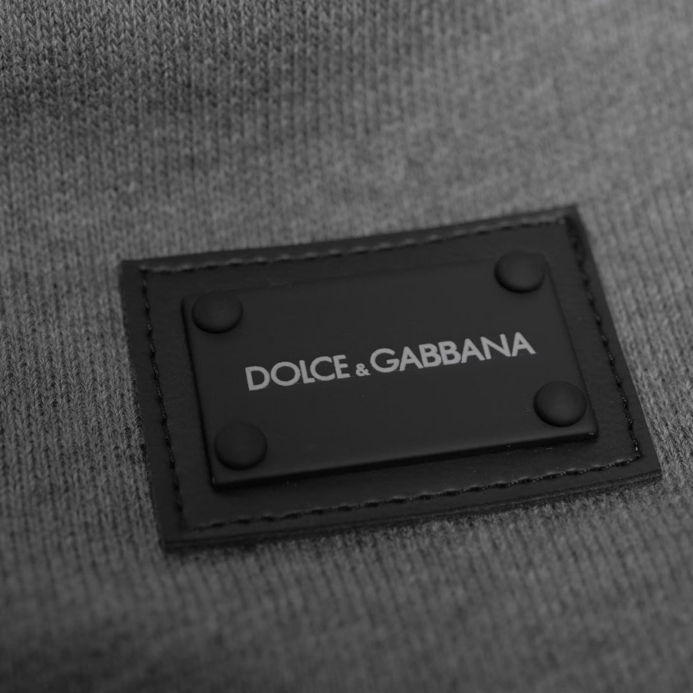 Dolce and Gabbana Grey Plaque Zip Hoodie - DANYOUNGUK