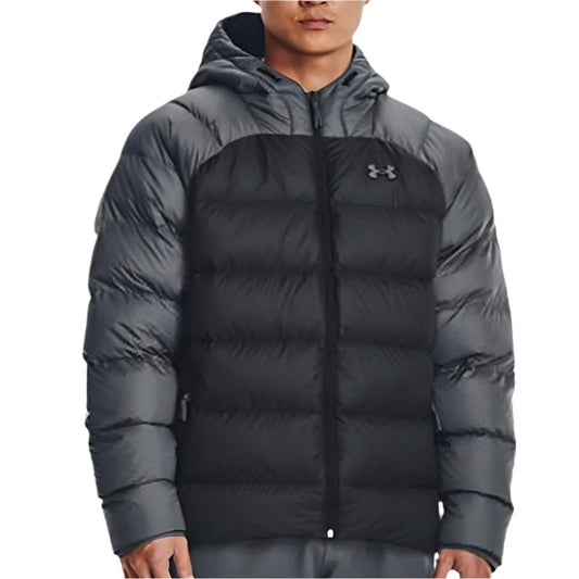 Under Armour Grey & Black Padded Down Coat