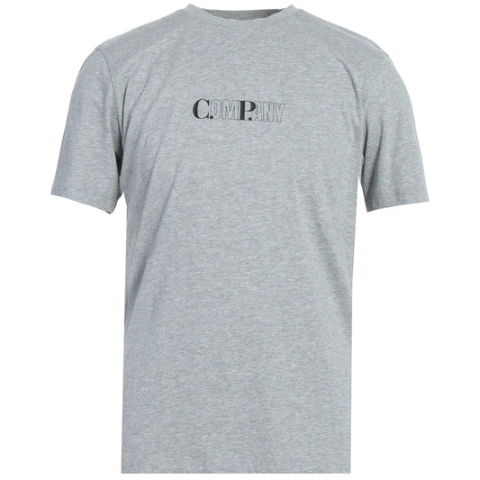 CP Company Grey Bold CP Logo T-Shirt - DANYOUNGUK