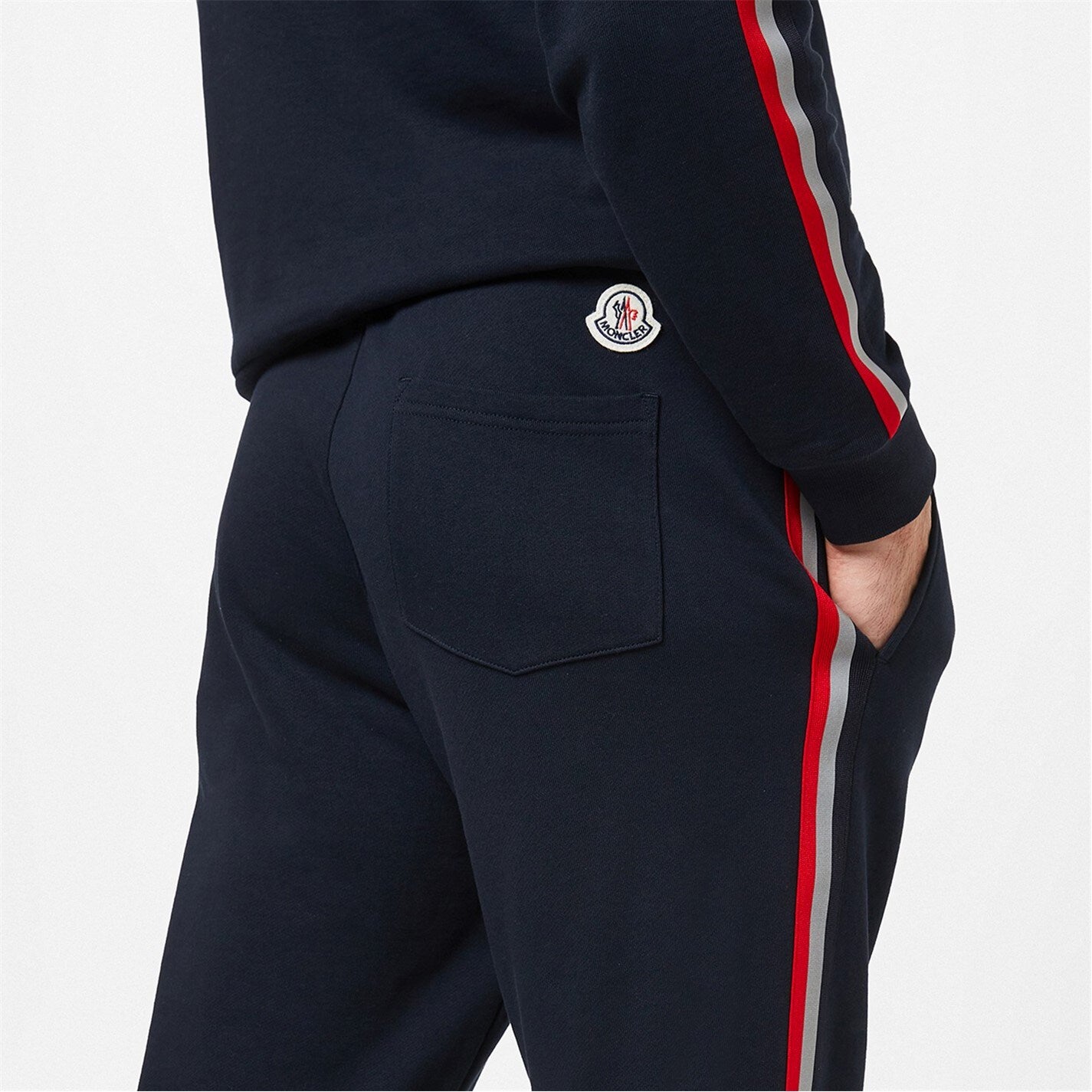 Moncler Navy Logo Sweatpants