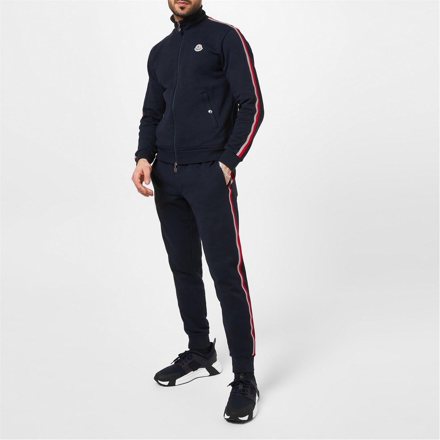 Moncler Navy Logo Sweatpants