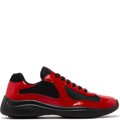 Prada Americas Cup Black & Red Trainers - DANYOUNGUK