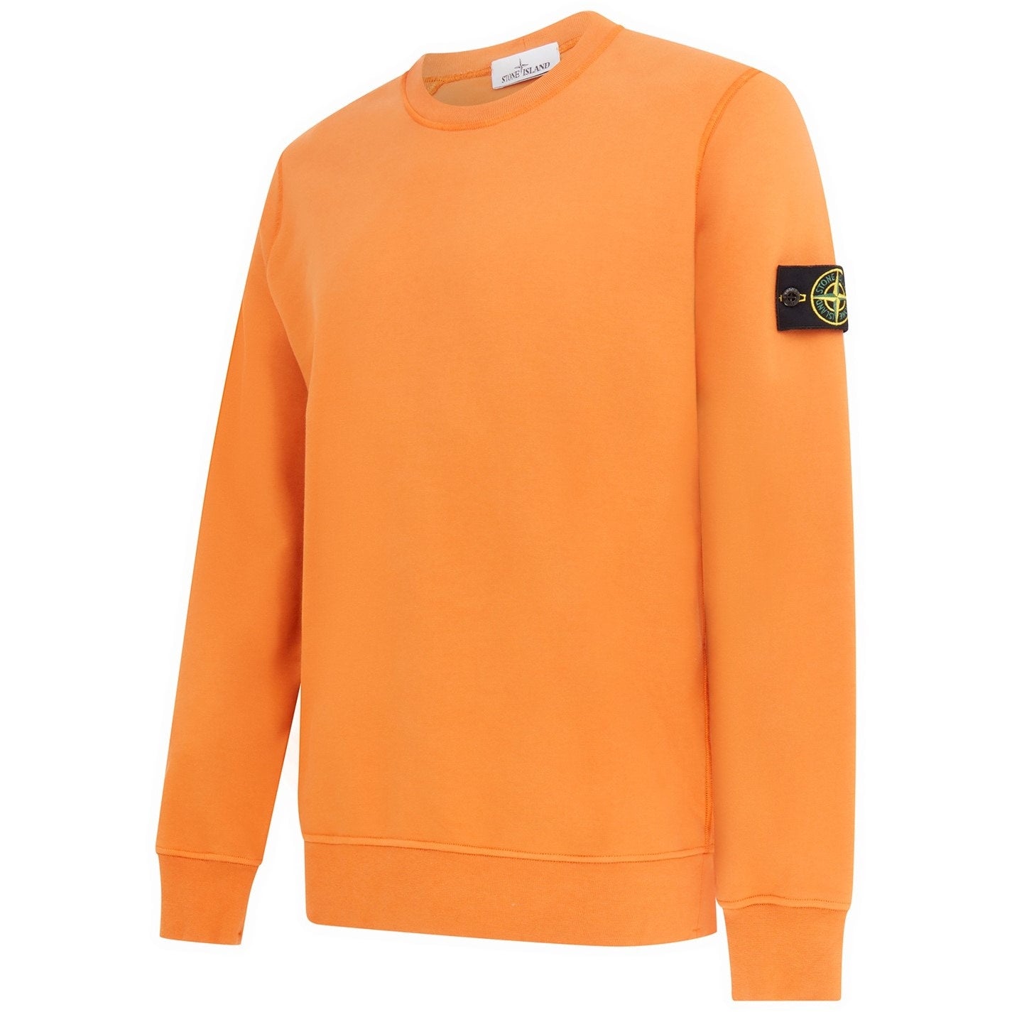 Stone Island Orange Garment Dyed Sweatshirt - DANYOUNGUK