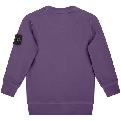 Kids Stone Island Purple Sweatshirt - DANYOUNGUK