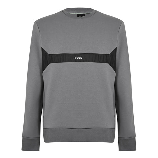 BOSS Grey Small Logo Sweatshirt