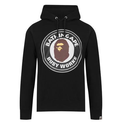 A Bathing Ape Black Logo Hoodie - DANYOUNGUK