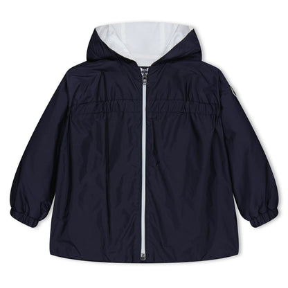 Girls Moncler Navy Raka Hooded Jacket