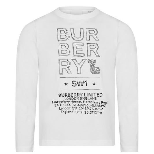 Kids Burberry Joel Long Sleeve T Shirt - DANYOUNGUK