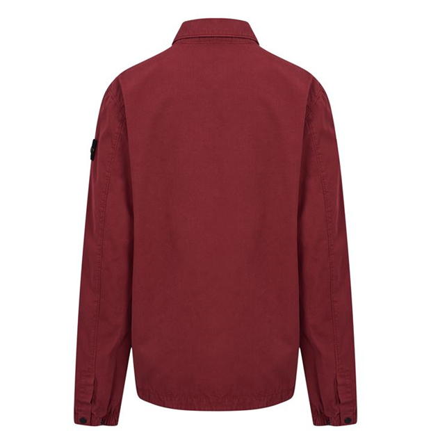 Stone island outlet overshirt burgundy