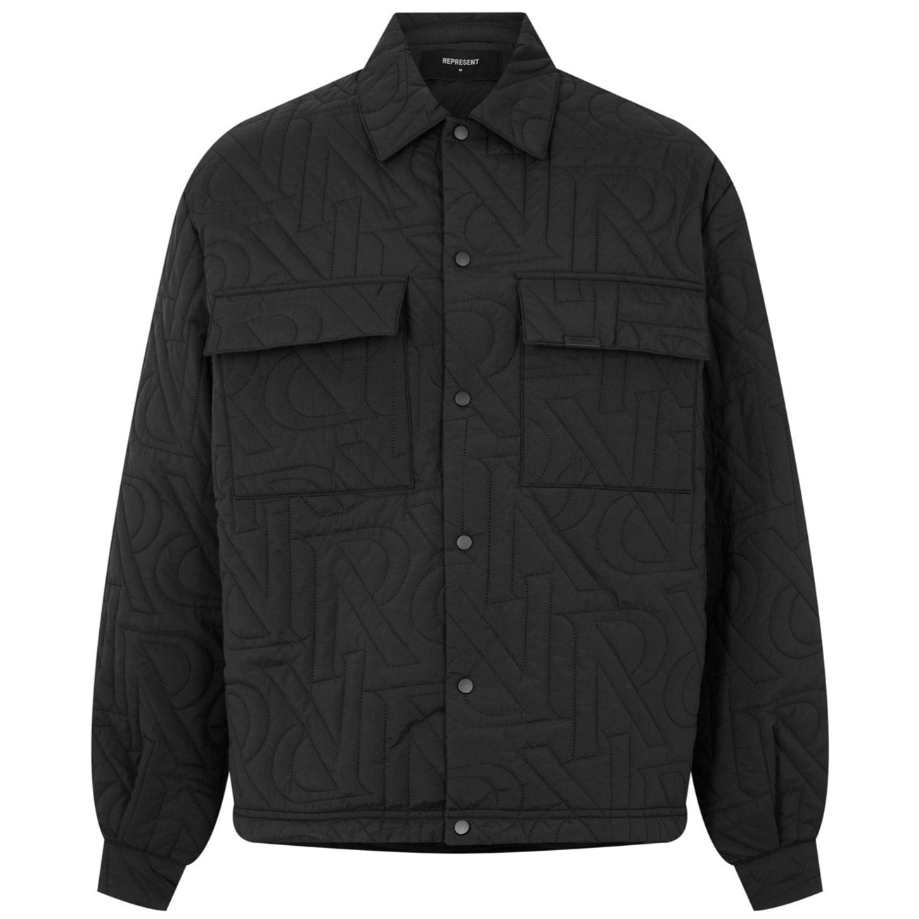 Represent Black Quilted Overshirt - DANYOUNGUK