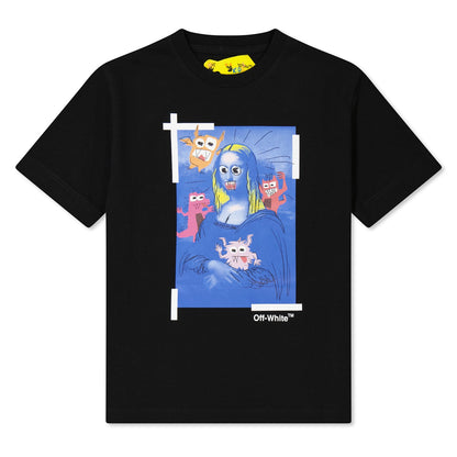 Kids Off-White Black Monsterlisa T-Shirt - DANYOUNGUK