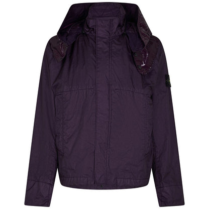 Stone Island Purple Hooded Membrana Jacket