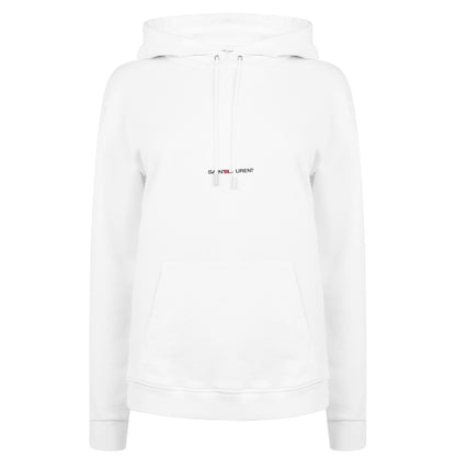 Womens Saint Laurent White Hoodie - DANYOUNGUK