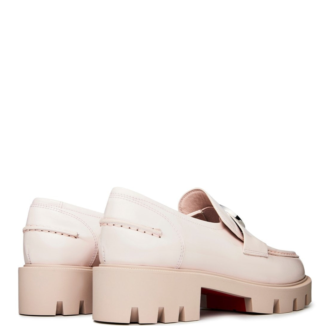 Womens Christian Louboutin Moc Lug Loafers