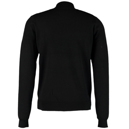 Aquascutum Slim Fit Funnel Neck Black Jumper