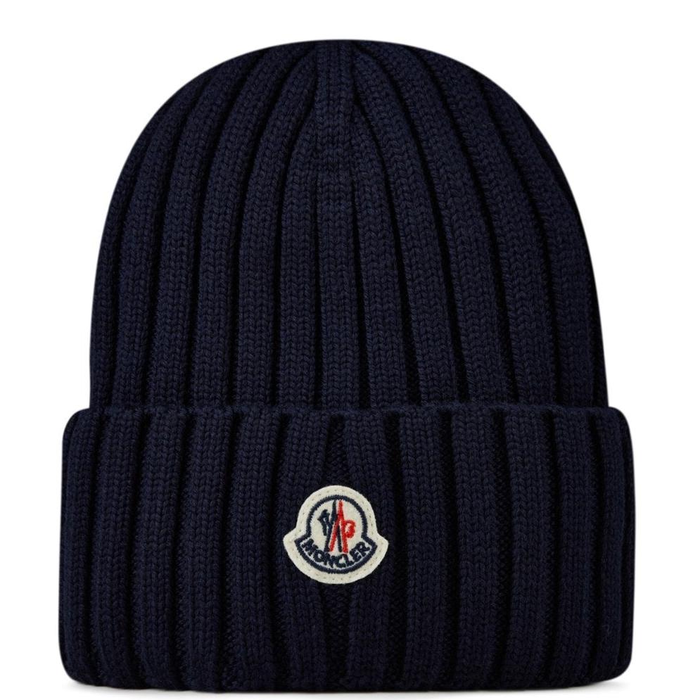 Womens Moncler Logo Beanie