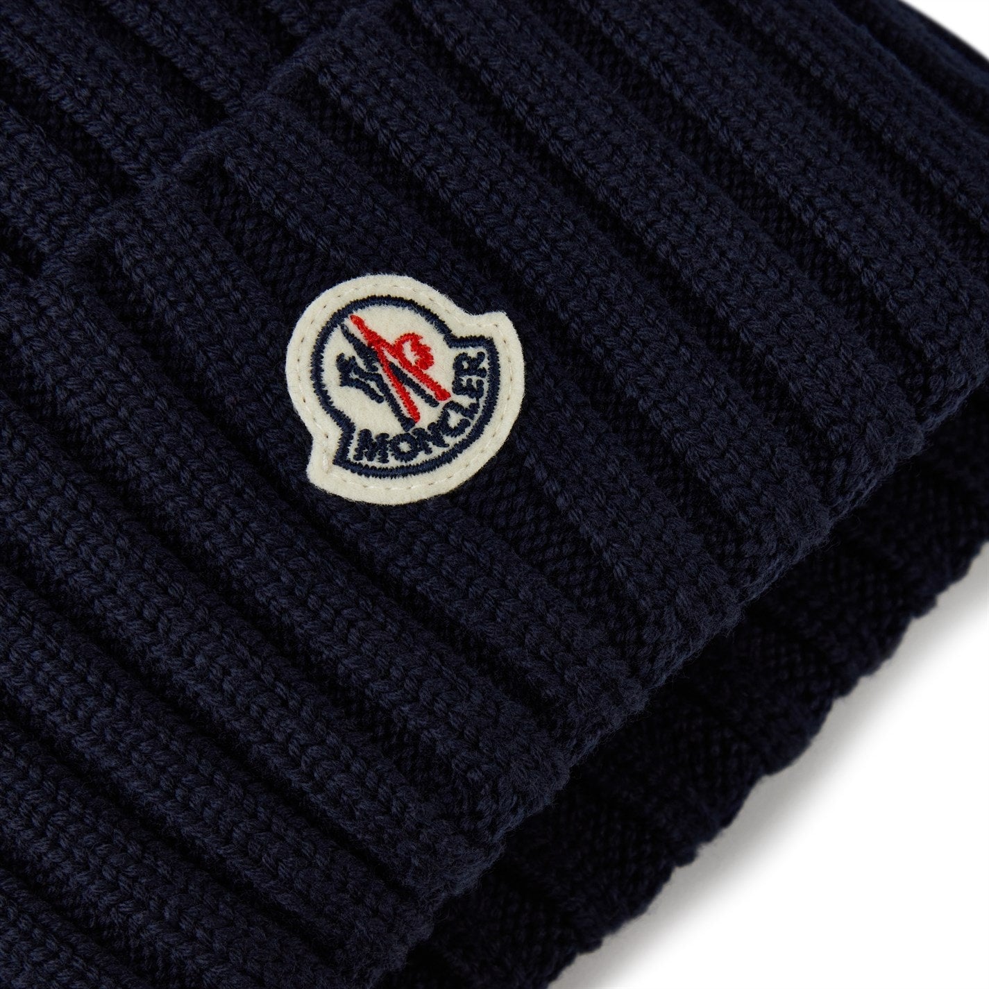 Womens Moncler Logo Beanie