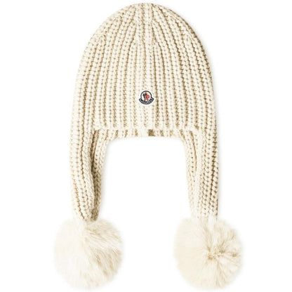 Womens Moncler Pom-Detailed Knit Hat