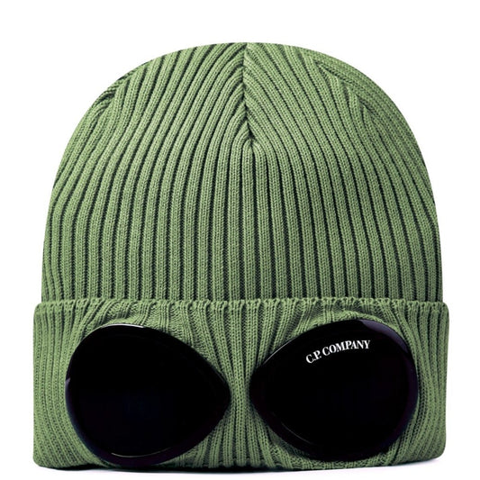 CP Company Green Goggle Beanie