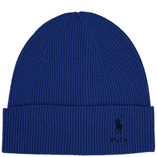 Ralph Lauren Blue Wool Beanie