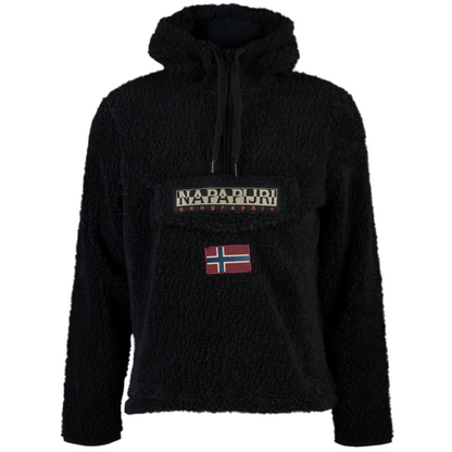 Napapijri Black Fleece Pullover Hoodie