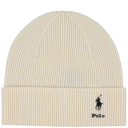 Ralph Lauren Beige Wool Beanie