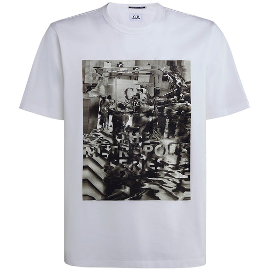 CP Company White Metropolis T-Shirt - DANYOUNGUK