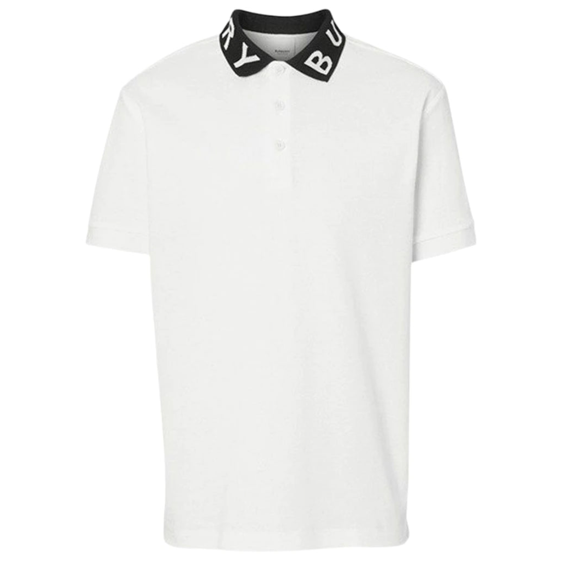 Burberry White Logo Collar Polo - DANYOUNGUK