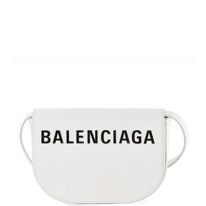 Balenciaga White Logo Ville Day Bag - DANYOUNGUK