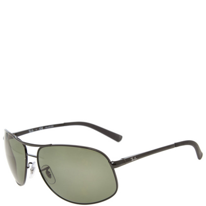 Ray Ban Black Polarized Slender Aviator Sunglasses