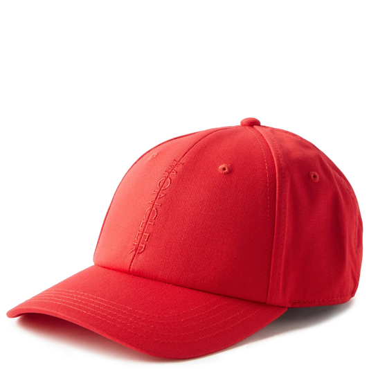 Moncler Red Split Logo Cap - DANYOUNGUK
