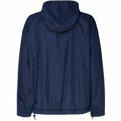 Dolce & Gabbana Navy Plaque Hooded Windbreaker