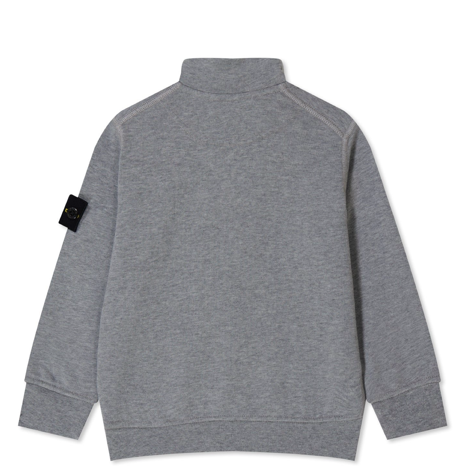 Stone Island Junior Grey 1/4 Zip Sweatshirt - DANYOUNGUK