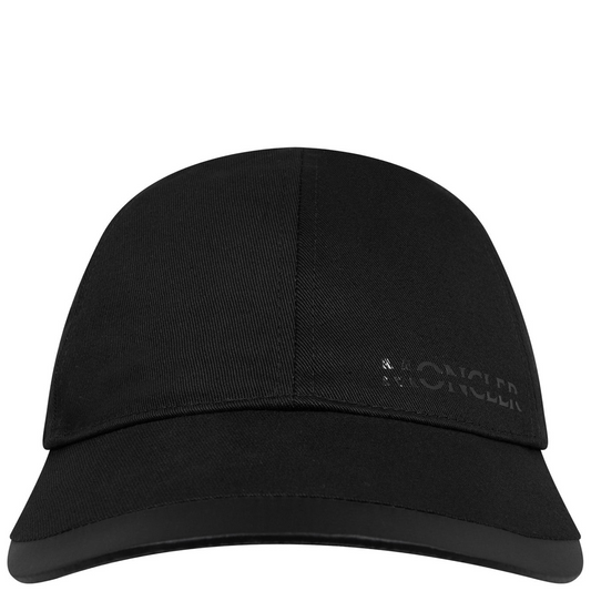 Moncler Black Tonal Logo Cap - DANYOUNGUK