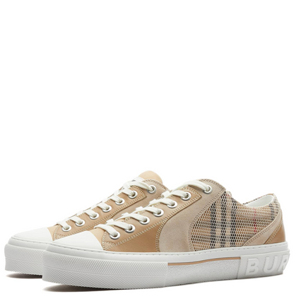 Burberry Kai Overlay Check Trainers