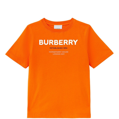 Kids Burberry Orange Logo T-Shirt