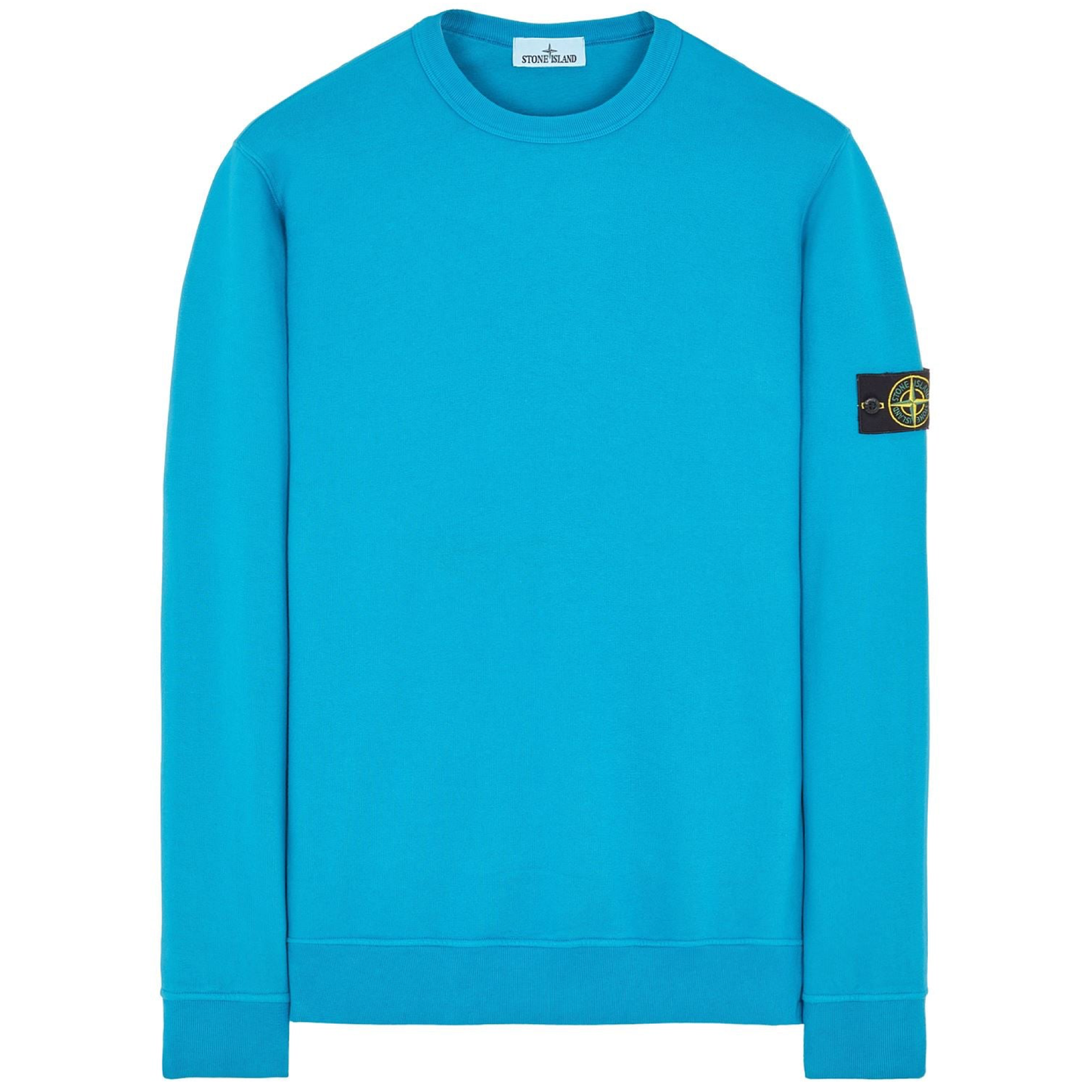 Stone Island Turquoise Garment Dyed Sweatshirt - DANYOUNGUK