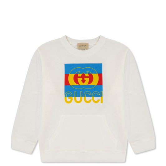 Kids Gucci Logo Print Sweatshirt - DANYOUNGUK