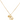 Coach Gold Tone Heart & Flower Pendant Necklace
