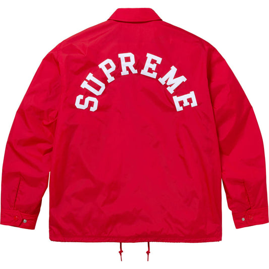 Supreme x Champion Red Coach Jacket