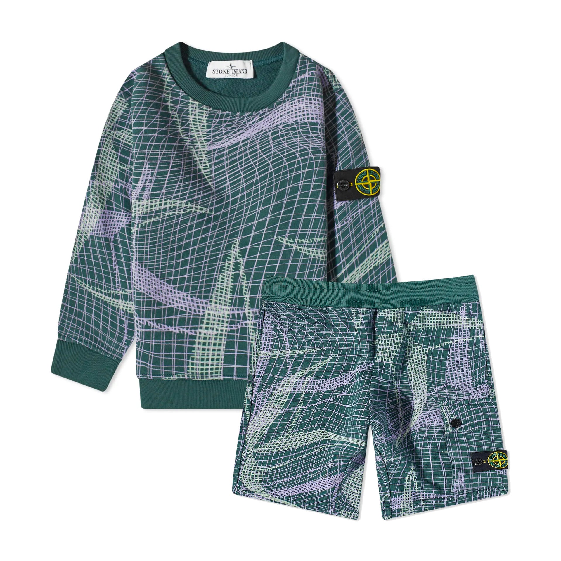 Stone Island Junior Net Print Tracksuit – DANYOUNGUK