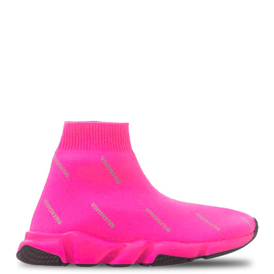 Kids Balenciaga Neon Pink Speed Sneaker - DANYOUNGUK
