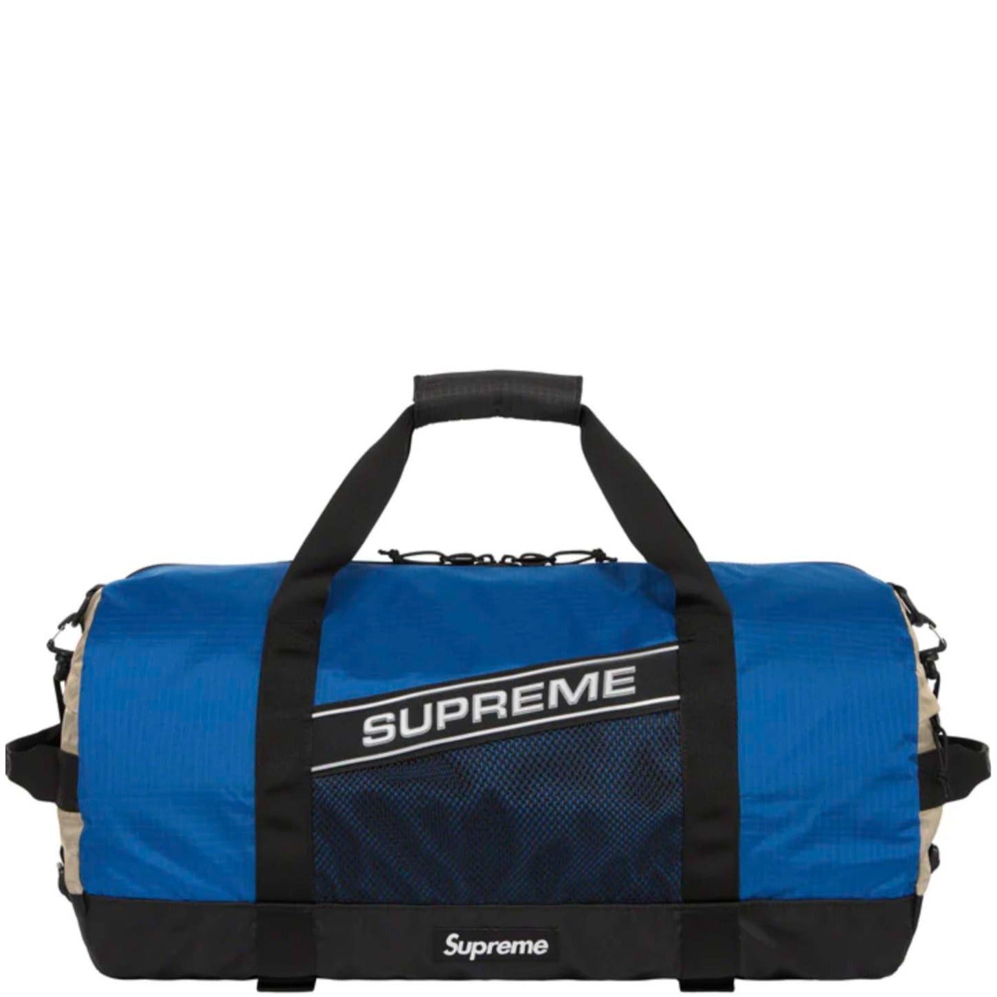 Supreme Blue Logo Duffle Bag - DANYOUNGUK
