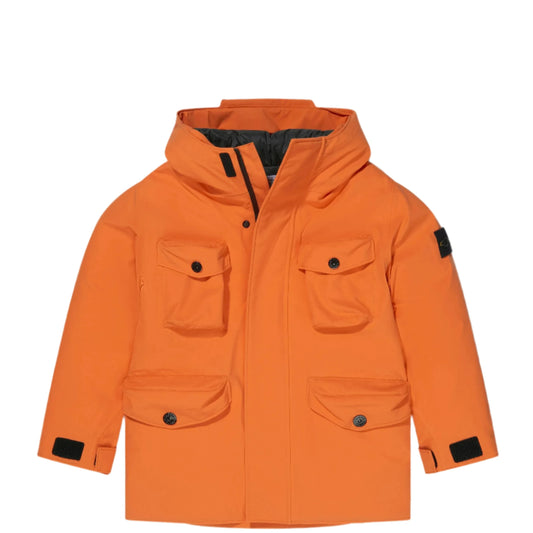 Stone Island Junior Hooded Soft Shell Down Jacket