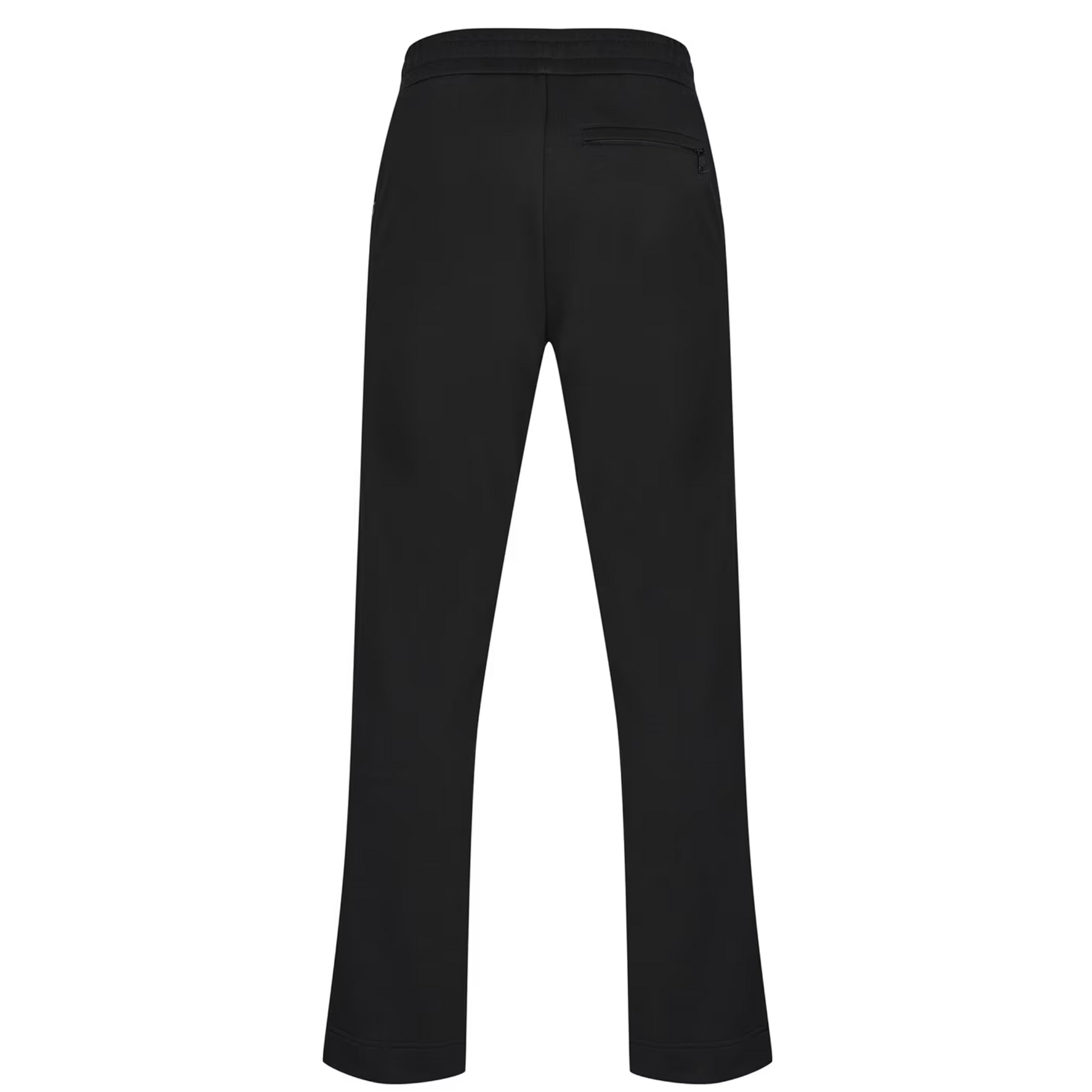 Black tape logo track pants hotsell