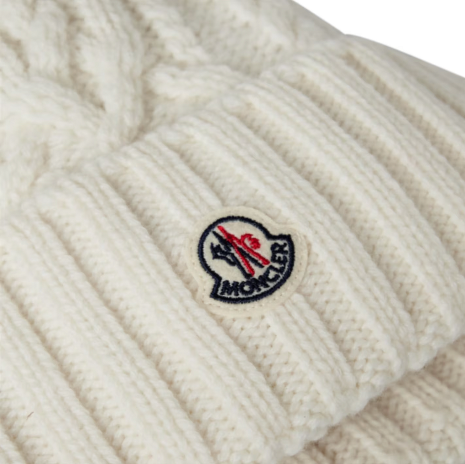 moncler cream beanie