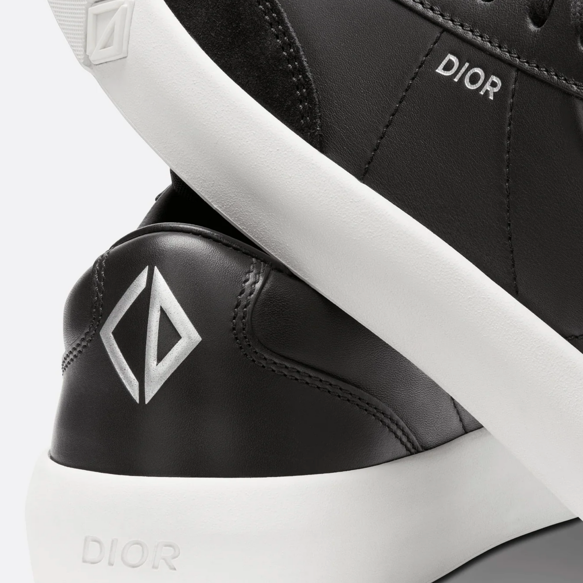 Dior B101 Black Leather Trainers - DANYOUNGUK